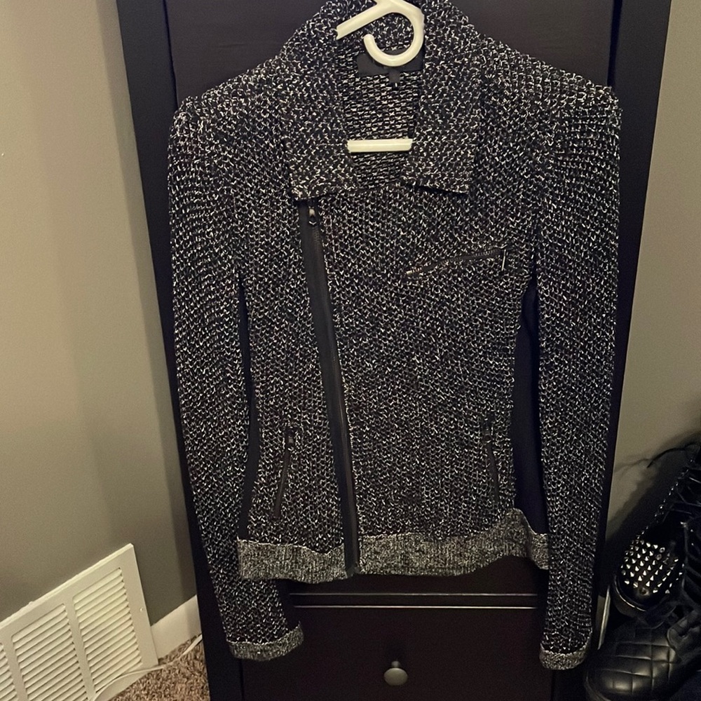 Rag & Bone Knit Moto Sweater